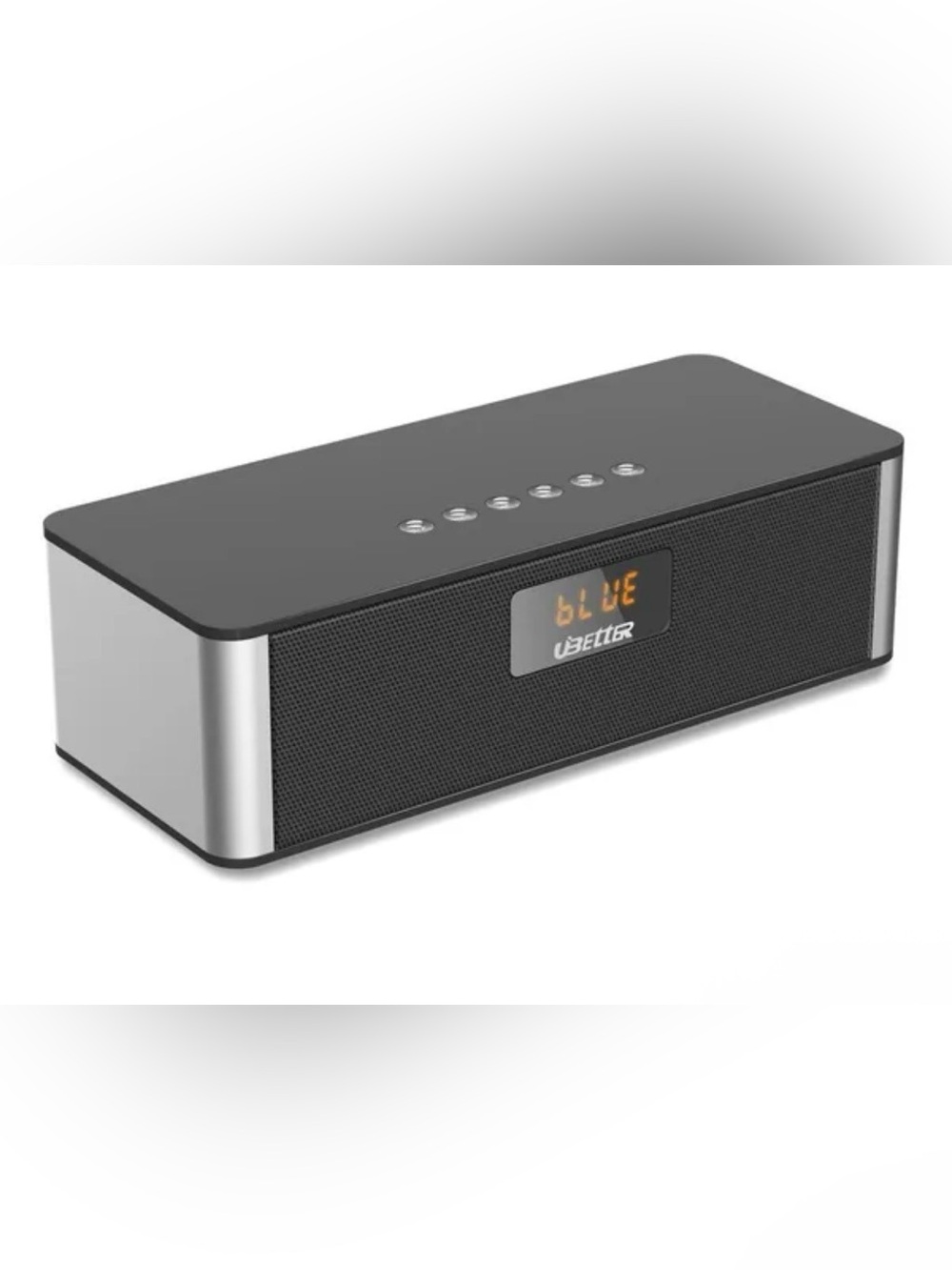 Silver Bluetooth Portable Speaker - Compact Wireless Stereo